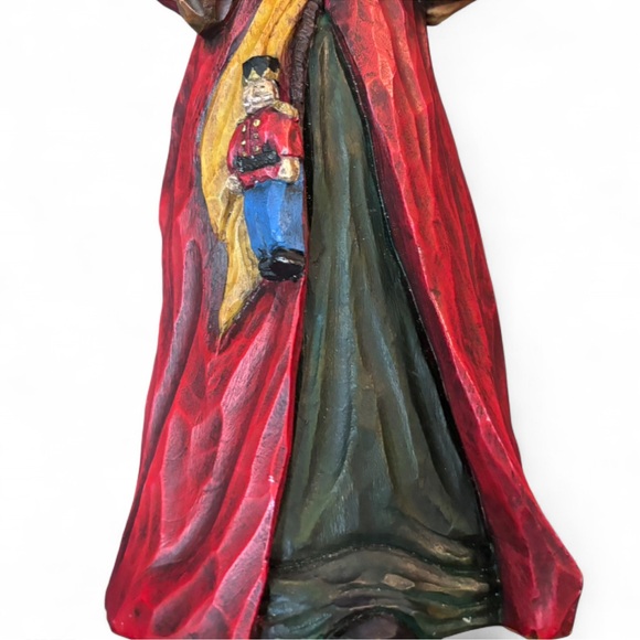 Craig Kirkwood Hand Carved Resin Santa Signed Vintage - Picture 3 of 5